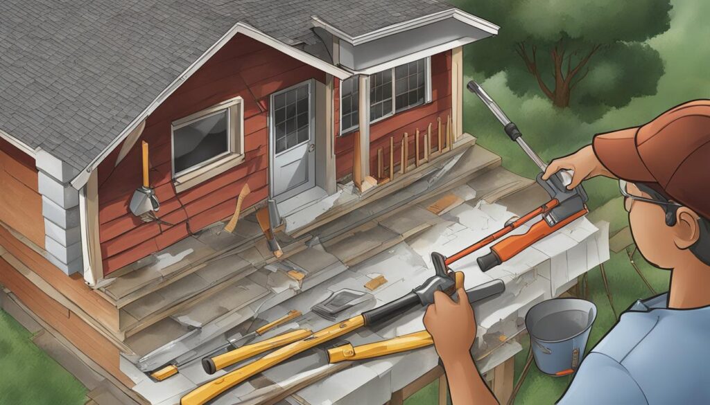 Nonemergency roof repair steps