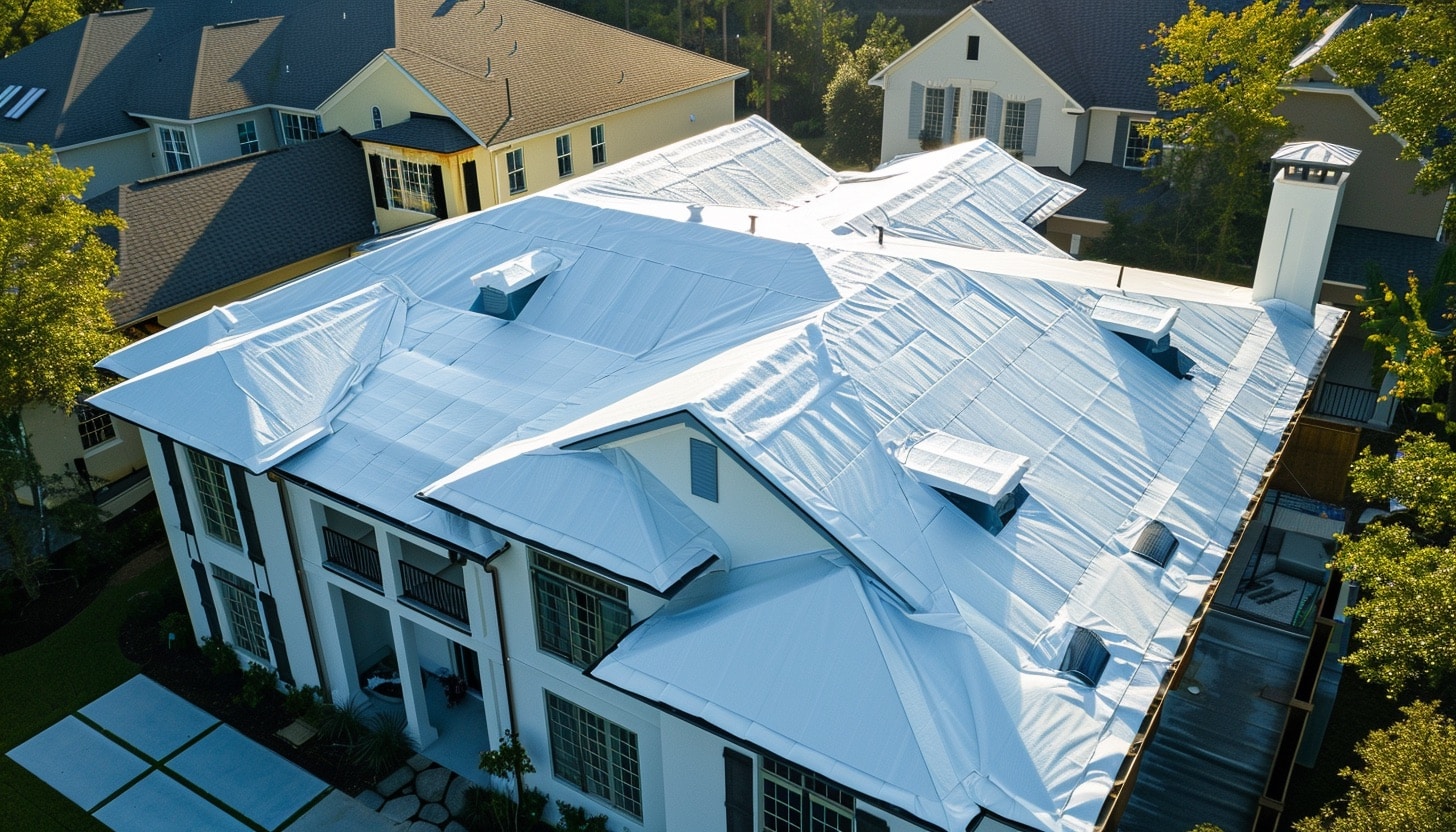 shrink wrap roof